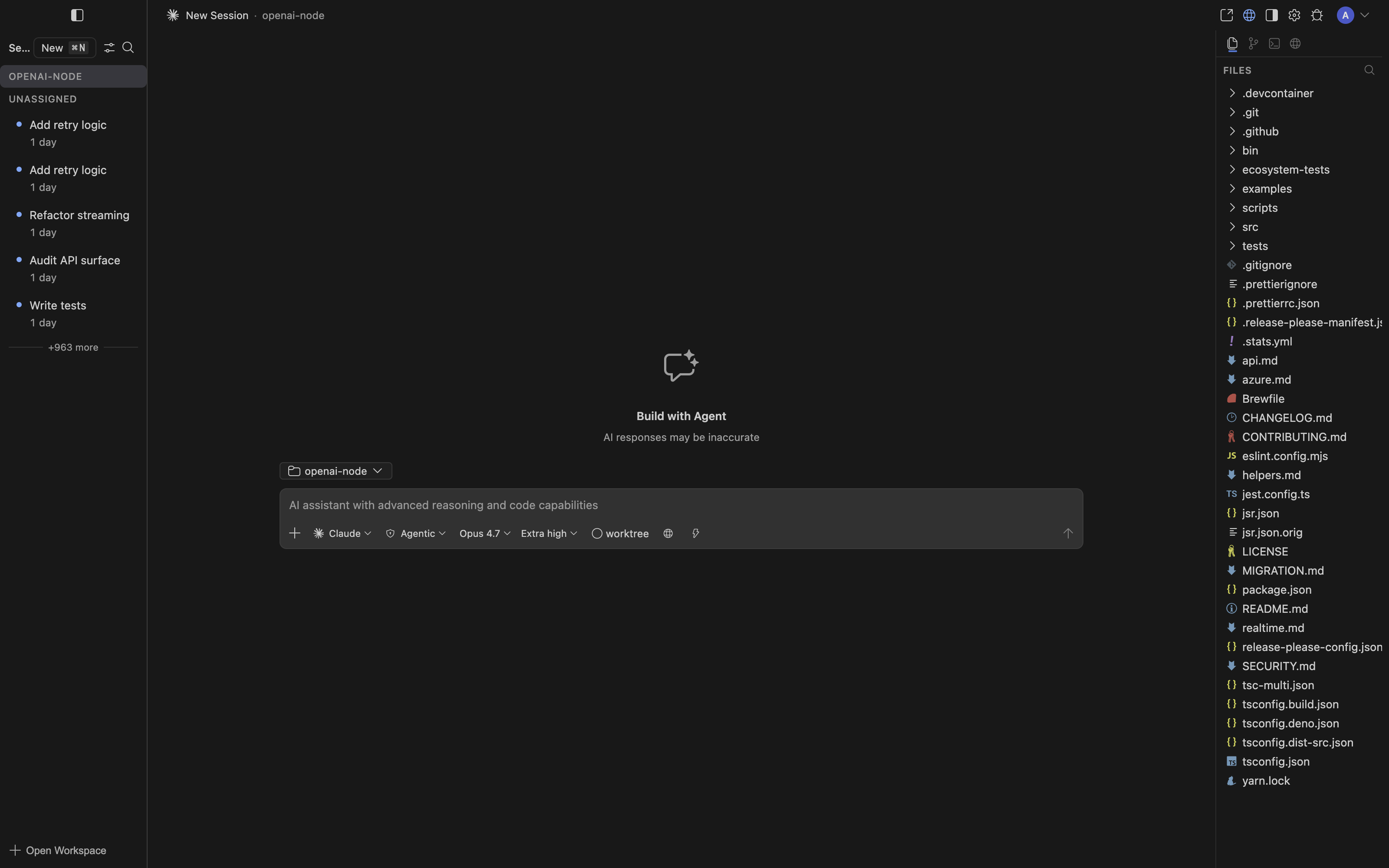 Drift Agent Manager — multiple AI sessions across projects in a single window